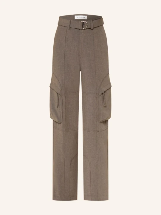 Zdjęcie produktu The Frankie Shop Spodnie Cargo Kelly beige SZARY