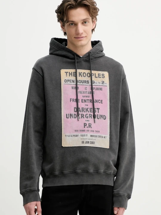 Zdjęcie produktu The Kooples bluza bawełniana szary