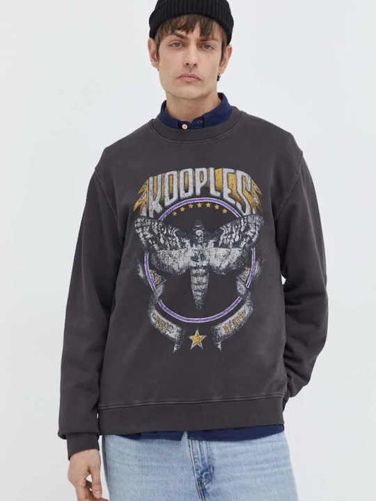Zdjęcie produktu The Kooples bluza bawełniana szary