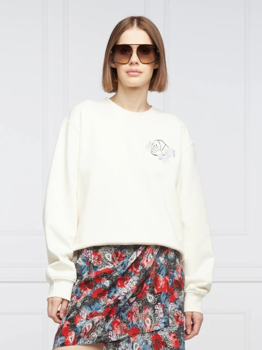 Zdjęcie produktu The Kooples Bluza | Relaxed fit kremowy