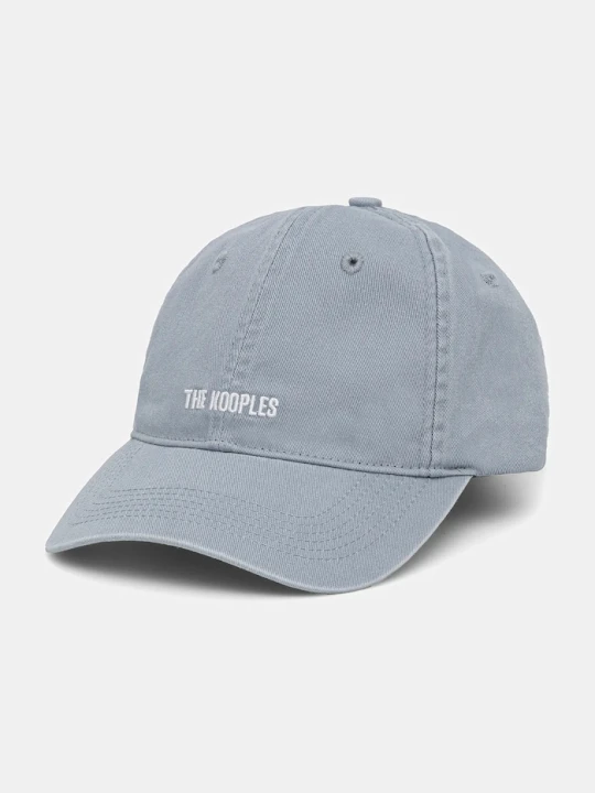 Zdjęcie produktu The Kooples czapka z daszkiem bawełniana niebieski