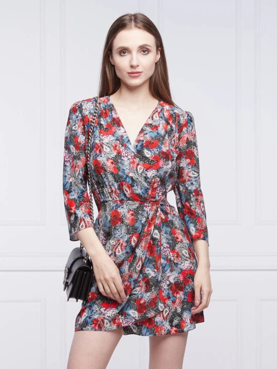 Zdjęcie produktu The Kooples Jedwabna sukienka czerwony