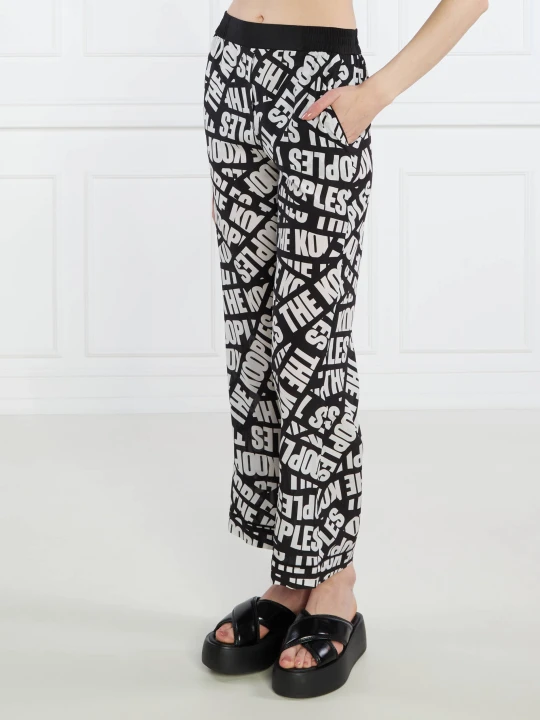 Zdjęcie produktu The Kooples Jedwabne spodnie | Straight fit czarny