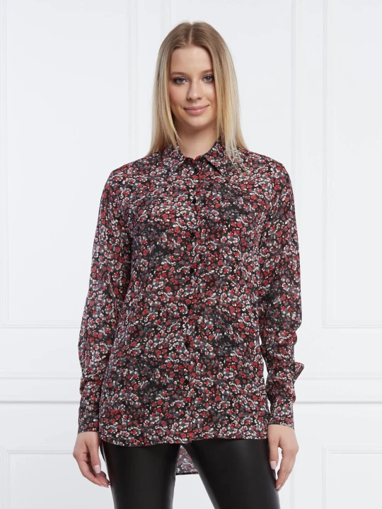 Zdjęcie produktu The Kooples Koszula CHEMISE | Relaxed fit bordowy