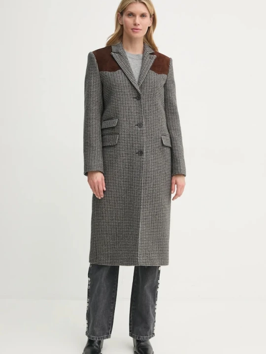 Zdjęcie produktu The Kooples płaszcz szary