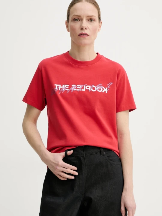 Zdjęcie produktu The Kooples t-shirt bawełniany czerwony