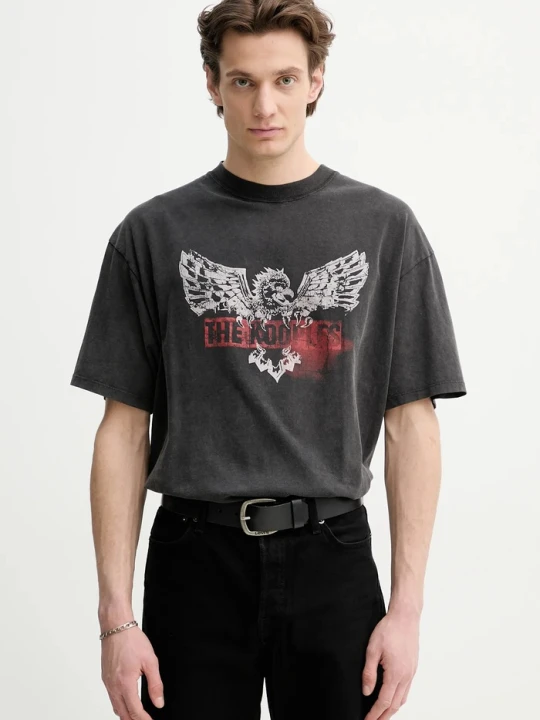 Zdjęcie produktu The Kooples t-shirt bawełniany szary