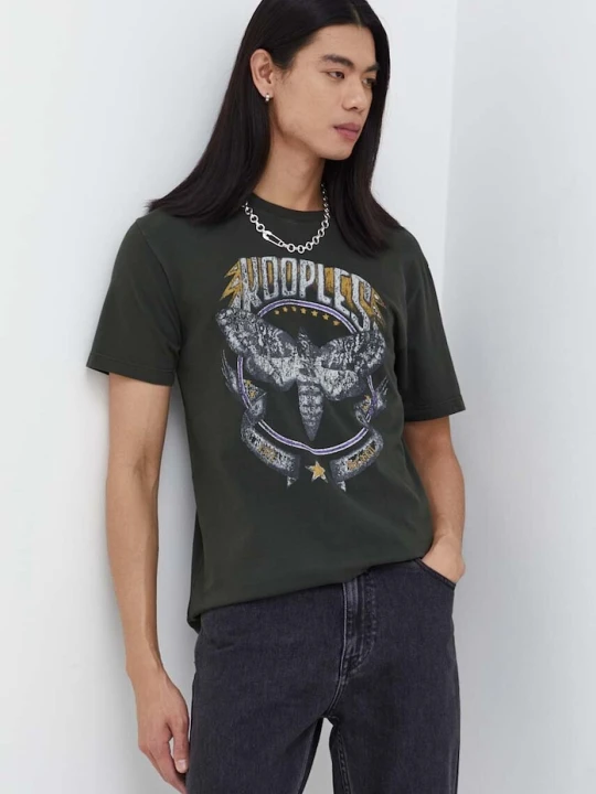 Zdjęcie produktu The Kooples t-shirt bawełniany zielony