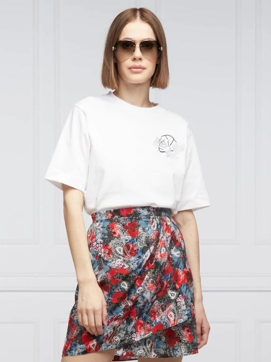 Zdjęcie produktu The Kooples T-shirt | Cropped Fit biały