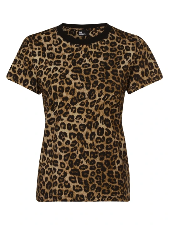 Zdjęcie produktu The Kooples T-shirt Kobiety Bawełna beżowy | czarny | wielokolorowy