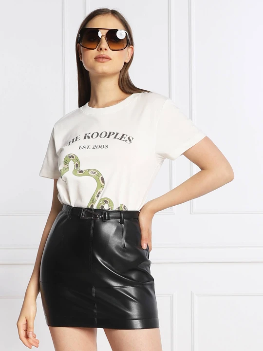 Zdjęcie produktu The Kooples T-shirt | Regular Fit kremowy