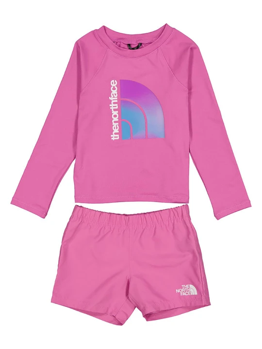 Zdjęcie produktu The North Face 2-częściowy zestaw "Sun Set" w kolorze różowym rozmiar: 91-99 cm