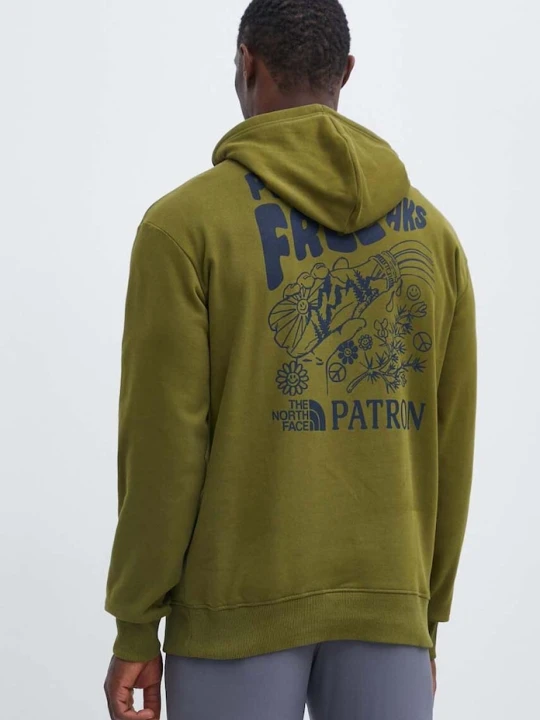 Zdjęcie produktu The North Face bluza bawełniana zielony