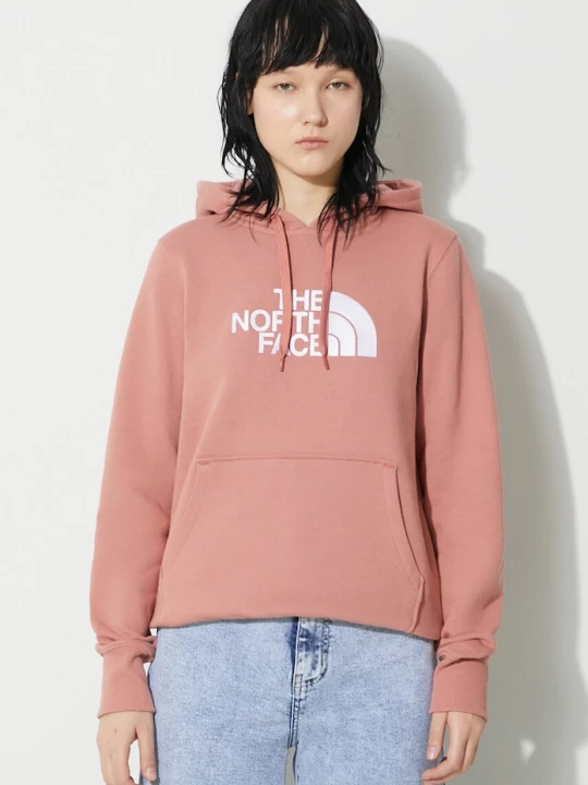 Zdjęcie produktu The North Face bluza bawełniana W Drew Peak Pullover Hoodie różowy