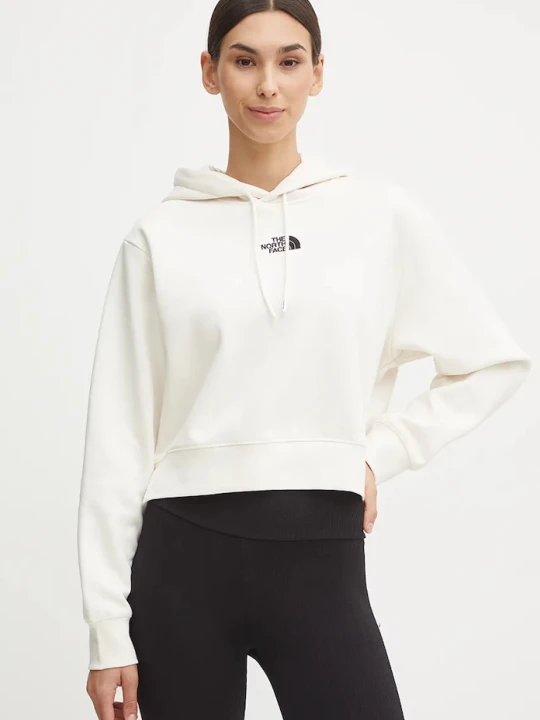 Zdjęcie produktu The North Face bluza Essential Crop Hoodie beżowy