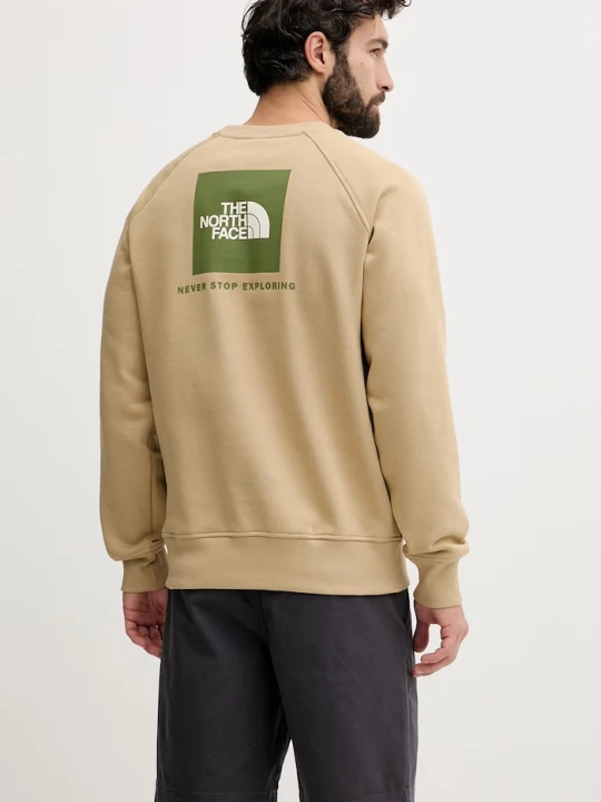Zdjęcie produktu The North Face bluza męska bawełniana Raglan beżowy