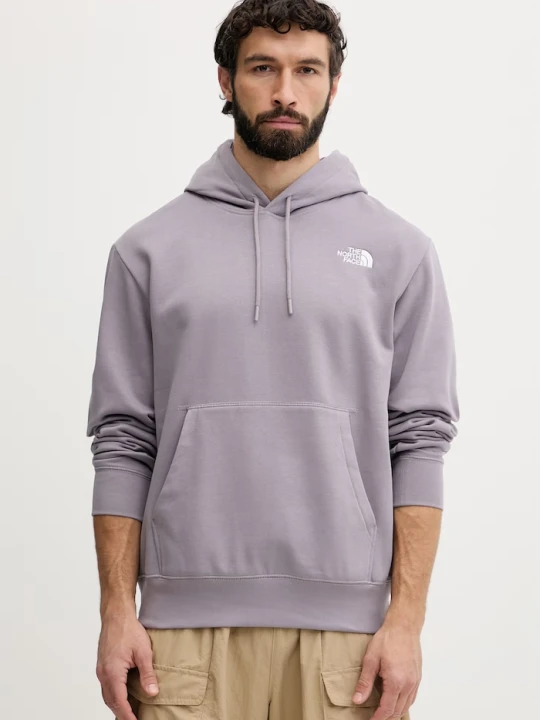 Zdjęcie produktu The North Face bluza męska z bawełną Essential fioletowy