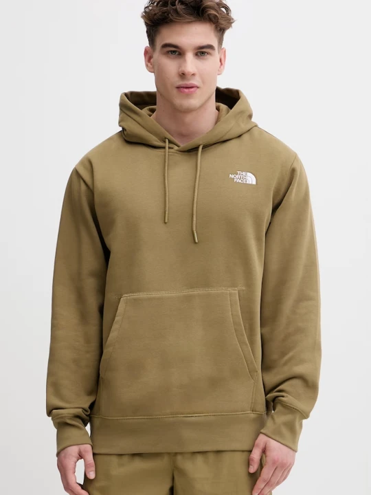 Zdjęcie produktu The North Face bluza męska z bawełną Essential zielony