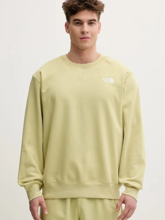 Zdjęcie produktu The North Face bluza męska z bawełny Essential zielony