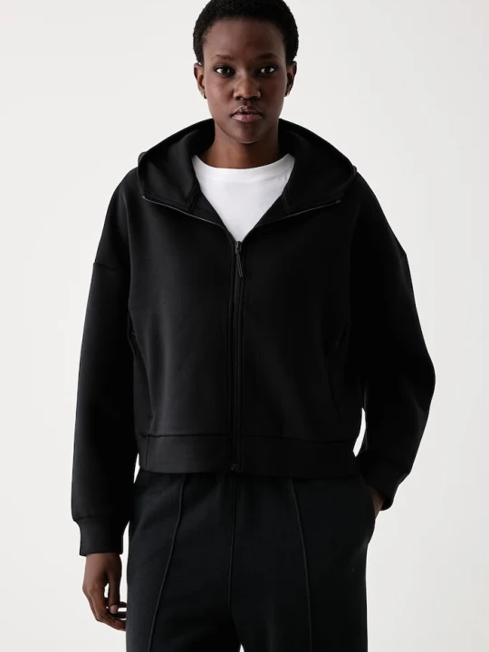 Zdjęcie produktu The North Face bluza rozpinana damska z lyocellem JAIDA czarny