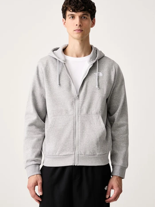 Zdjęcie produktu The North Face bluza rozpinana z kapturem męska z bawełną Evolution szary