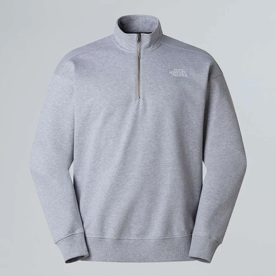 Zdjęcie produktu The North Face Bluza Unisex O Kroju Oversize Z Zamkiem O Długości 1 / 4 Tnf Light Grey Heather Rozmiar XXS male