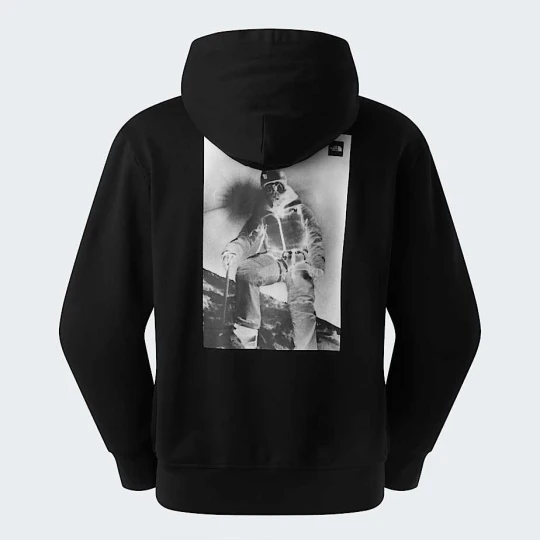 Zdjęcie produktu The North Face Bluza Unisex Z Kapturem I Grafiką O Luźnym Kroju Expedition Photo Tnf Black Rozmiar XXL male