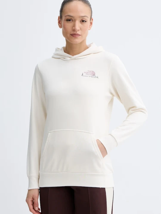 Zdjęcie produktu The North Face Bluza z kapturem damska bawełniana MONTE beżowy