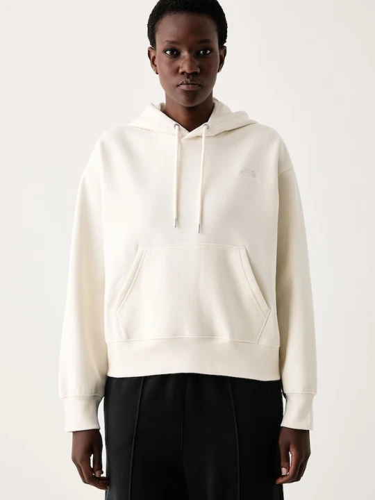 Zdjęcie produktu The North Face bluza z kapturem damska z bawełną Essential beżowy