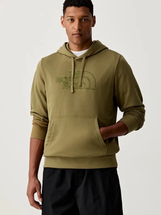 Zdjęcie produktu The North Face bluza z kapturem męska z bawełną Drew Peak Light zielony