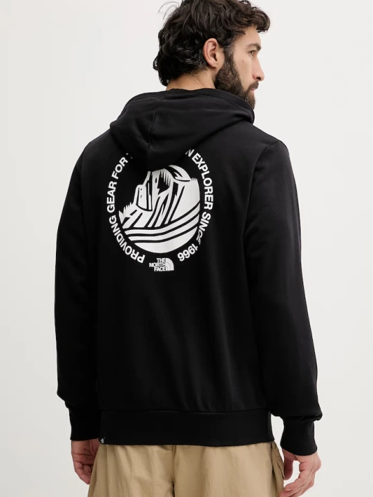 Zdjęcie produktu The North Face bluza z kapturem męska z bawełną MONTE czarny
