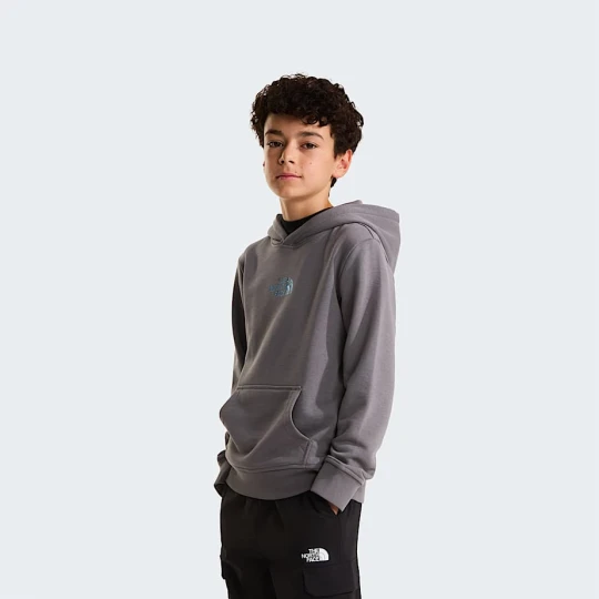 Zdjęcie produktu The North Face Chłopięca Bluza Z Kapturem O Regularnym Kroju Z Logo Liquid Smoked Pearl Rozmiar XXL male
