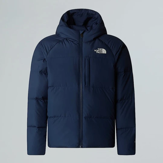 Zdjęcie produktu The North Face Chłopięca Kurtka Puchowa Z Kapturem North Summit Navy Rozmiar XS male