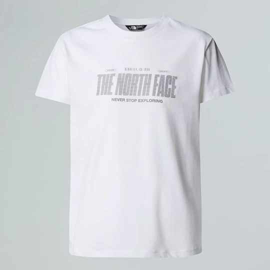Zdjęcie produktu The North Face Chłopięcy Luźny T-shirt Z Odblaskowym Logo Tnf White Rozmiar S male