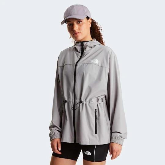 Zdjęcie produktu The North Face Damska Kurtka Wiatroodporna Z Kapturem Mountain Athletics Meld Grey Rozmiar L female