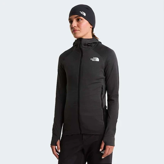 Zdjęcie produktu The North Face Damska Kurtka Z Kapturem Bolt Polartec® Power Grid™ Asphalt Grey-tnf Black Rozmiar L female