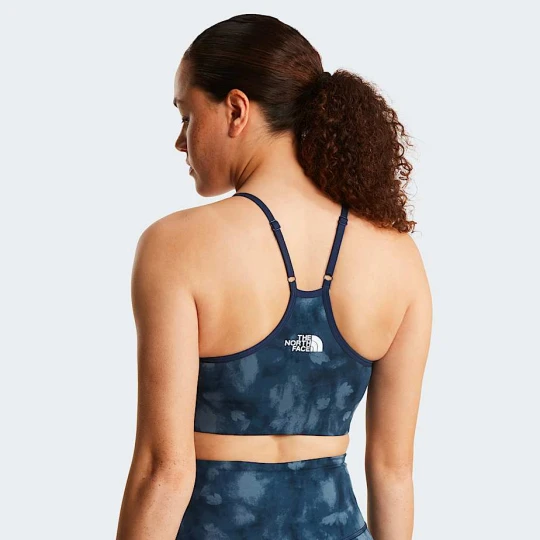 Zdjęcie produktu The North Face Damski Biustonosz Z Nadrukiem Flex Summit Navy Diffused Nature Print Rozmiar XL female