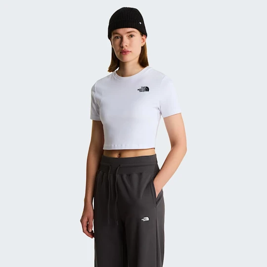 Zdjęcie produktu The North Face Damski T-shirt O Skróconym Kroju Tnf White Rozmiar XL female
