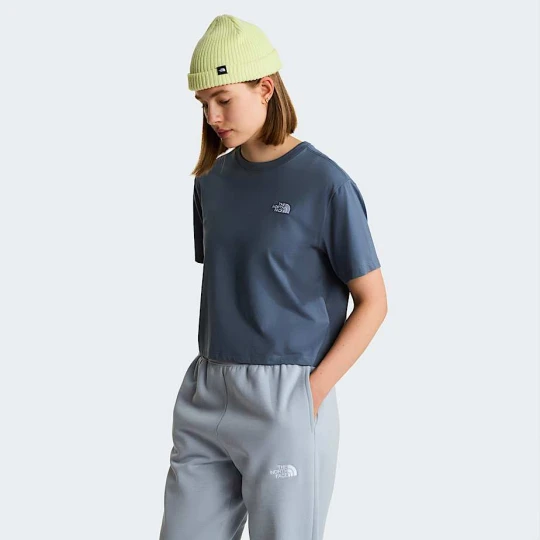 Zdjęcie produktu The North Face Damski T-shirt O Skróconym Luźnym Kroju Evolution Simple Dome Granite Grey Rozmiar XL female