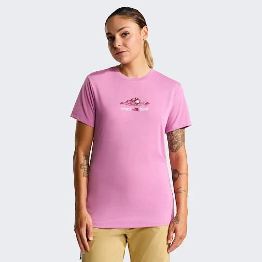 Zdjęcie produktu The North Face Damski T-shirt Z Grafiką Foundation Hushed Lavender Rozmiar M female