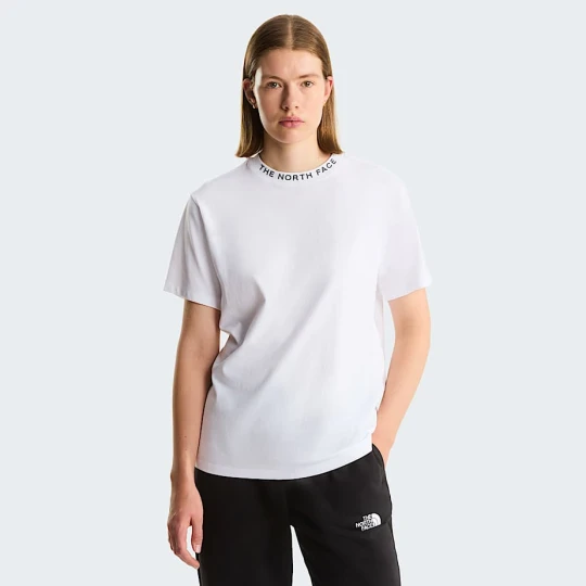 Zdjęcie produktu The North Face Damski T-shirt Z Grafiką O Luźnym Kroju Zumu Tnf White Rozmiar XL female