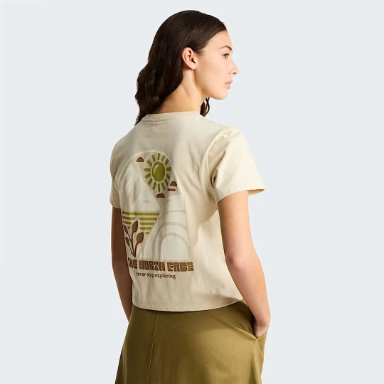 Zdjęcie produktu The North Face Damski T-shirt Z Grafiką O Regularnym Kroju Sun Desert Stone Rozmiar XL female