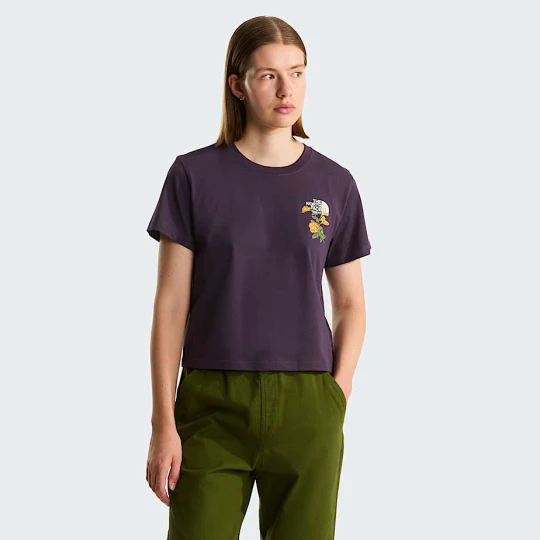 Zdjęcie produktu The North Face Damski T-shirt Z Haftem I Grafiką O Regularnym Kroju Flora Endless Dusk Rozmiar M female