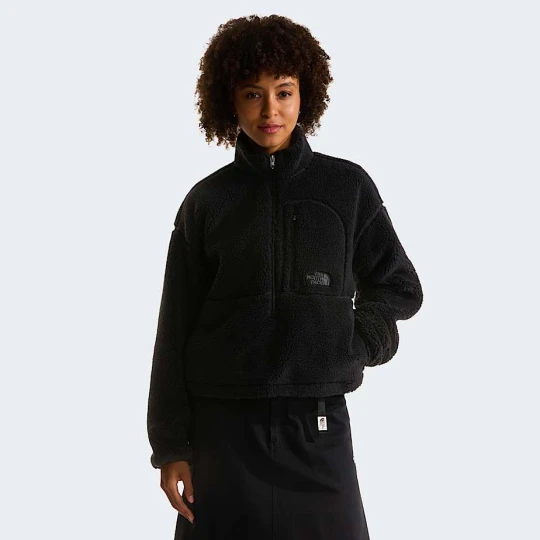 Zdjęcie produktu The North Face Damski Wkładany Przez Głowę Z Zamkiem O Długości 1/2 Extreme Pile Tnf Black Rozmiar M female