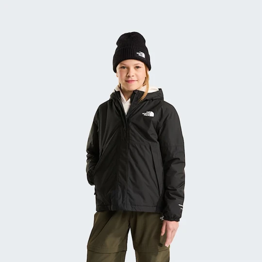 Zdjęcie produktu The North Face Dziewczęca Ciepła Kurtka Przeciwdeszczowa Antora Tnf Black-tnf Black Rozmiar S female