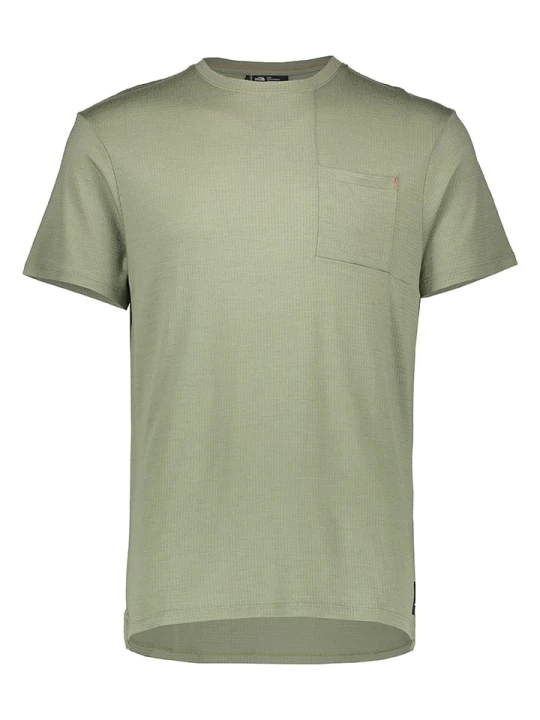 Zdjęcie produktu The North Face Koszulka "Merino 200" w kolorze zielonym rozmiar: M