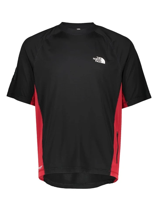 Zdjęcie produktu The North Face Koszulka sportowa "Soukuu" w kolorze czarno-czerwonym rozmiar: S
