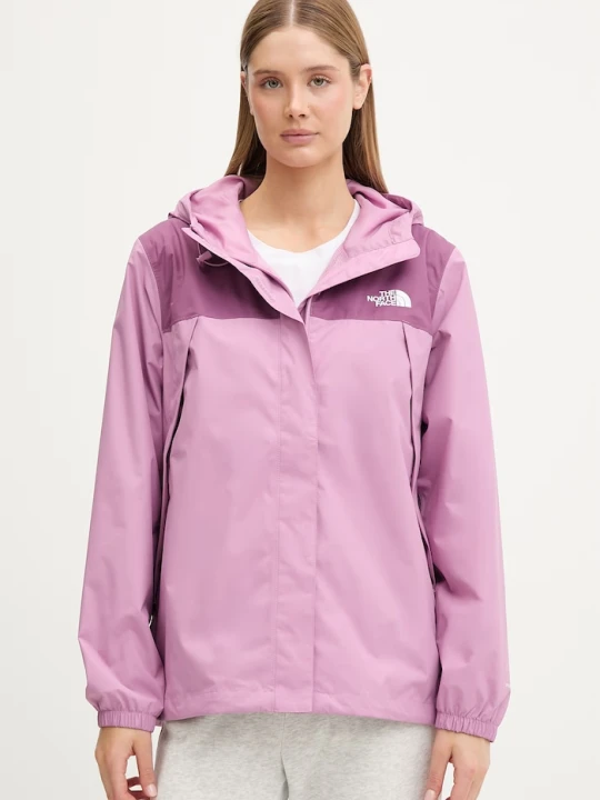 Zdjęcie produktu The North Face kurtka przeciwdeszczowa damska Antora Rain fioletowy