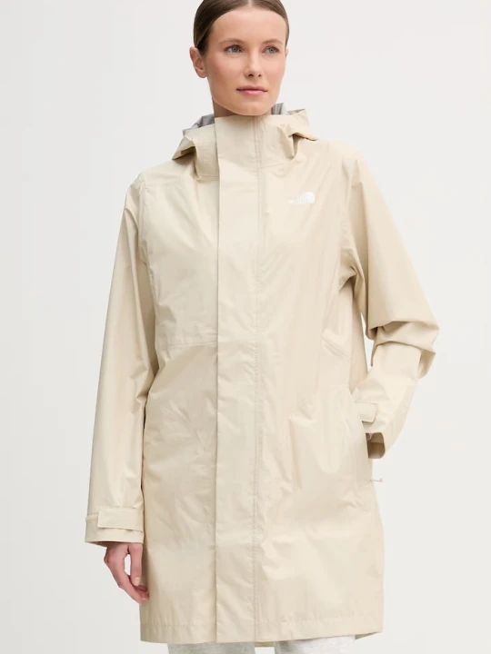 Zdjęcie produktu The North Face kurtka przeciwdeszczowa damska PACKABLE SHELL beżowy