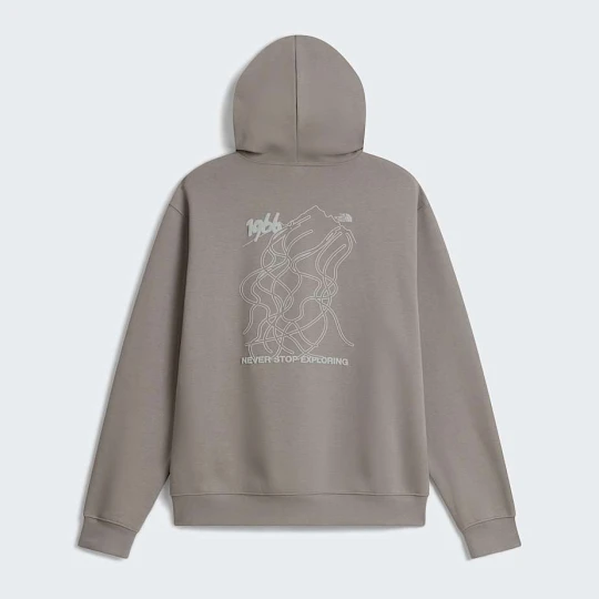 Zdjęcie produktu The North Face Luźna Bluza Unisex Z Kapturem I Grafiką Nse Slopes Stone Slab Rozmiar XXS male